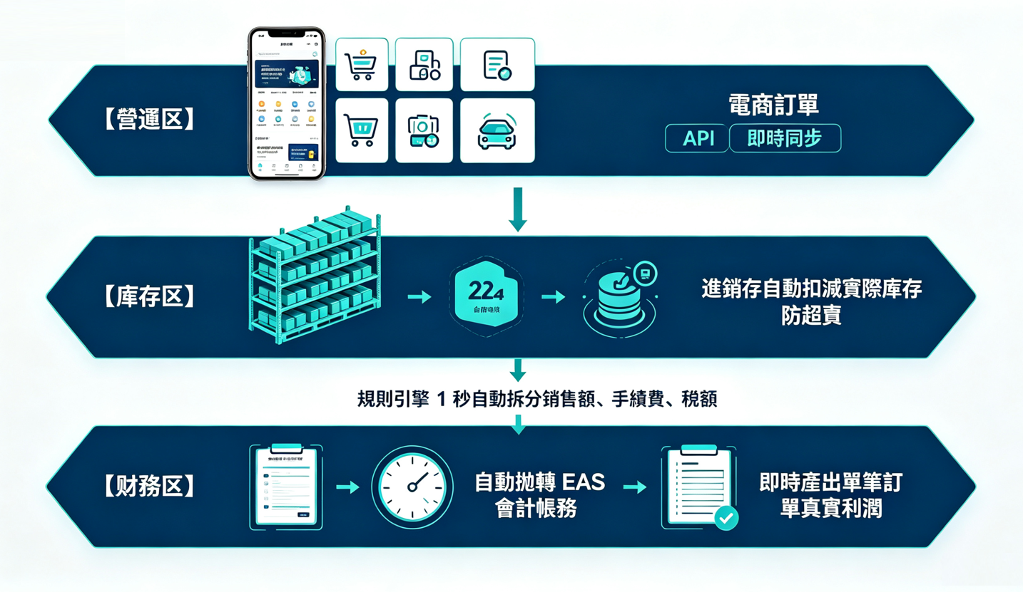 鼎新A1商務應用雲,業財一體化的三層數據架構 鼎新A1商務應用雲,業財一體化的三層數據架構